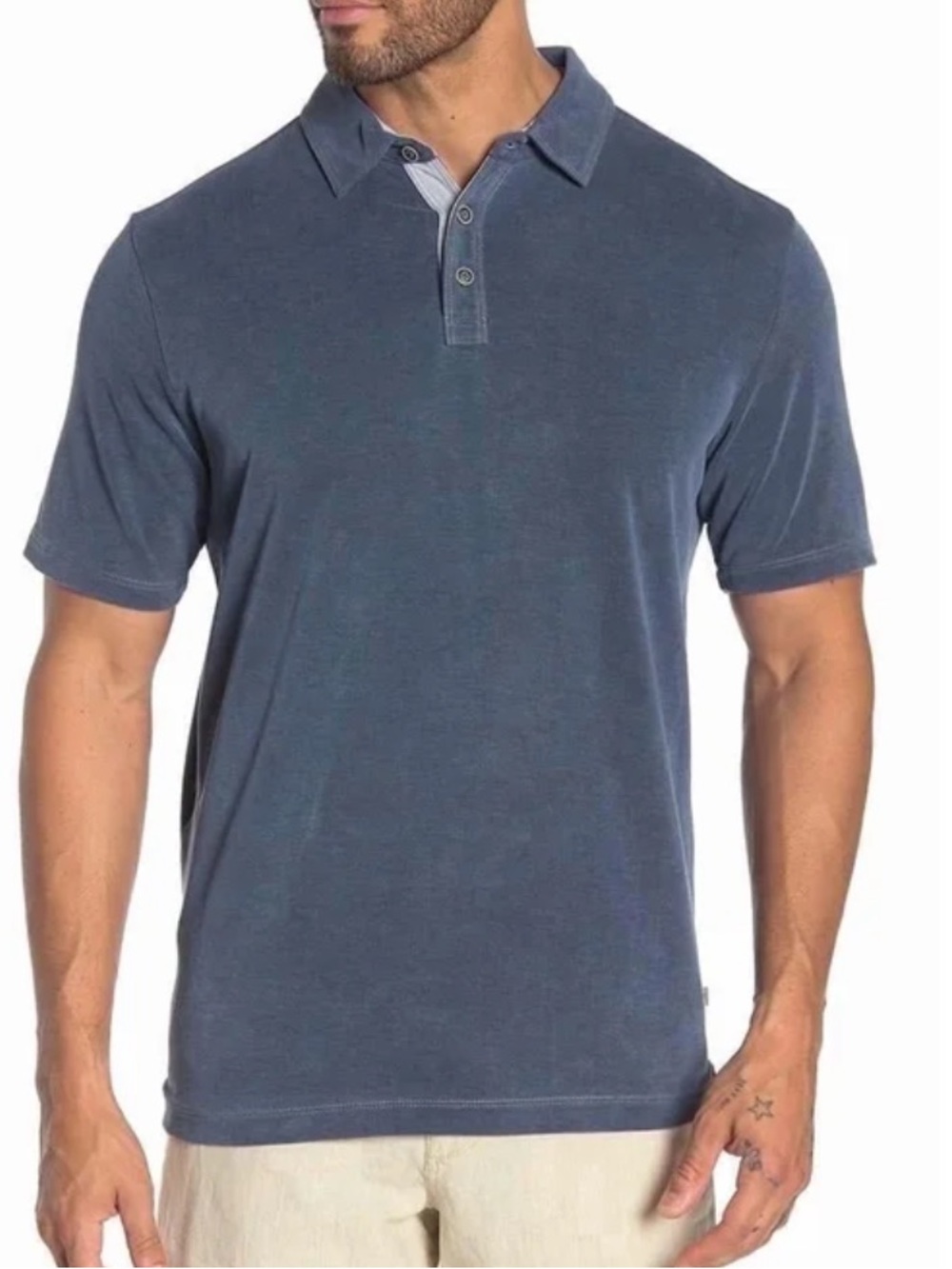 Tommy Bahama Men's Shoreline Surf Short Sleeve Polo Shirt XXL Gray